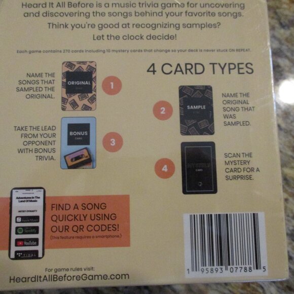 Head It All Before Game - 4 card types - new, sealed, never opened, music trivia - Picture 4 of 4